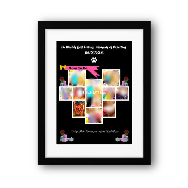 Customized Mom to Be Photo Frame | Photo Collage | Wall Hanging Mom to Be Frame | Customized Photo Frame | Wall Hanging Frame - Trendyhac