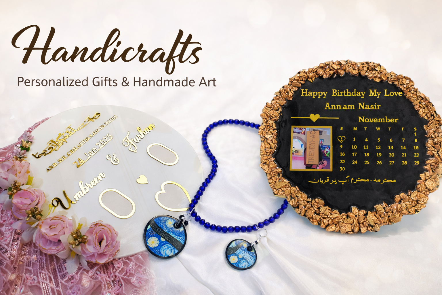 tRENDYHAC BANNER FOR HANDICRAFTED DISCOUNTS ON WEBSITE LAUNCH