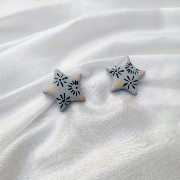 Star Shaped Earring-Studs | Resin and Clay Jewellery | Trendyhac