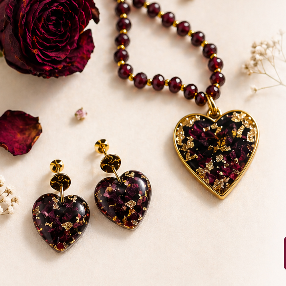 real flowers preserved jewellery - trendyhac