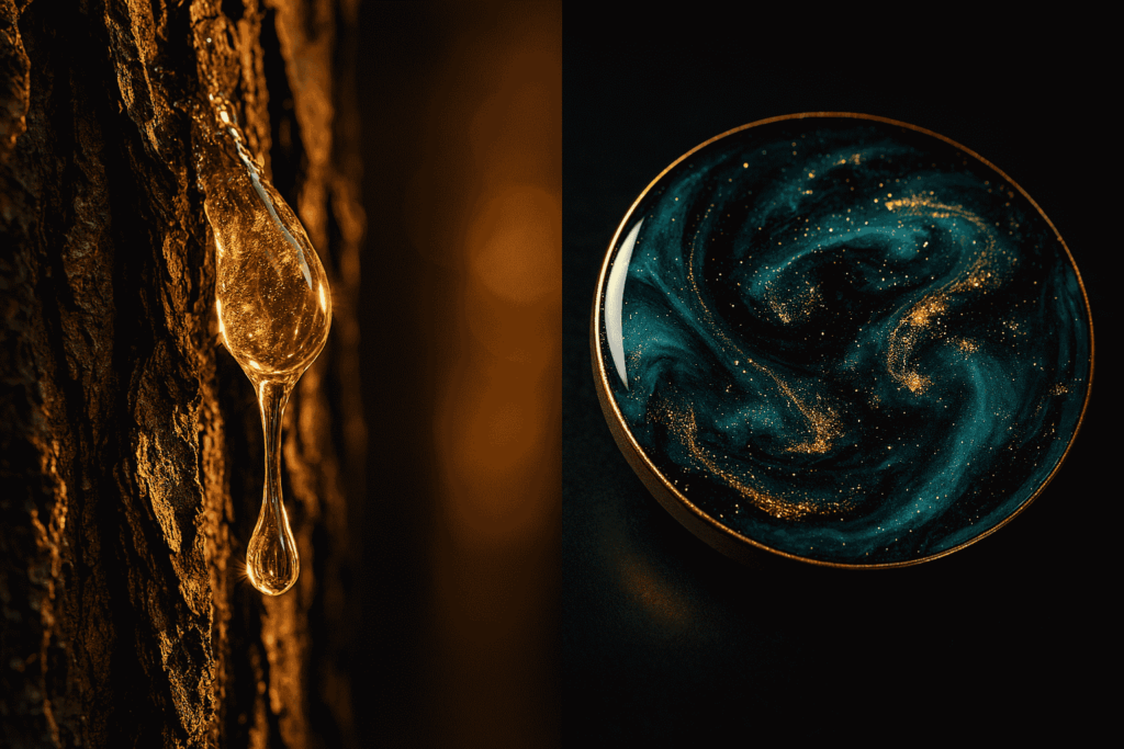 natural resin vs synthetic resin comparison epoxy resin and amber