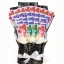 Full view of a money bouquet by Trendyhac featuring fanned Pakistani rupee notes, white roses, and a white satin bow.